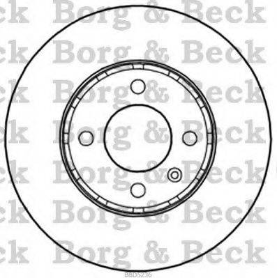 гальмівний диск BORG & BECK BBD5236
