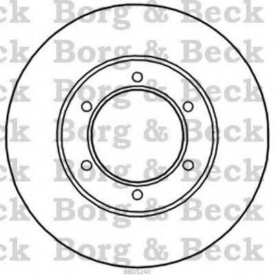 BORG & BECK BBD5240 Тормозной диск