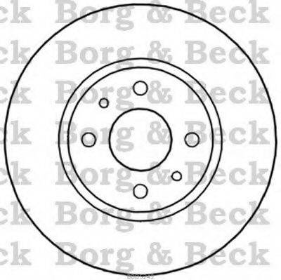 BORG & BECK BBD5242 Тормозной диск