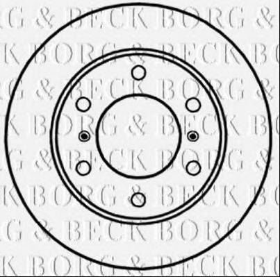BORG & BECK BBD5250 Тормозной диск