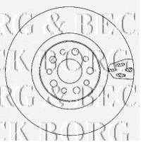 гальмівний диск BORG & BECK BBD5924S