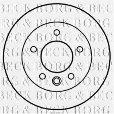 BORG & BECK BBD5954S гальмівний диск