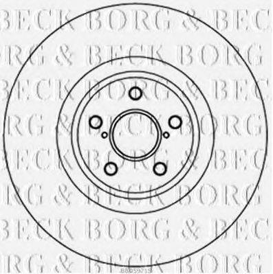гальмівний диск BORG & BECK BBD5971S
