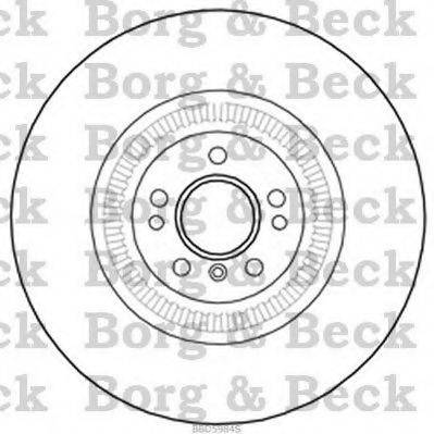 BORG & BECK BBD5984S гальмівний диск
