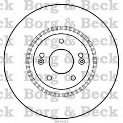 BORG & BECK BBD5993S гальмівний диск