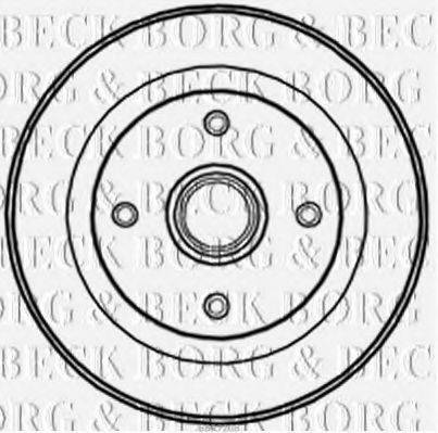 BORG & BECK BBR7208 Тормозной барабан