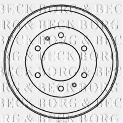 BORG & BECK BBR7209 Тормозной барабан