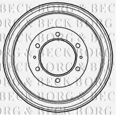 Тормозной барабан BORG & BECK BBR7210