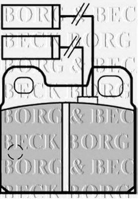 BORG & BECK BBP1256 Комплект тормозных колодок, дисковый тормоз