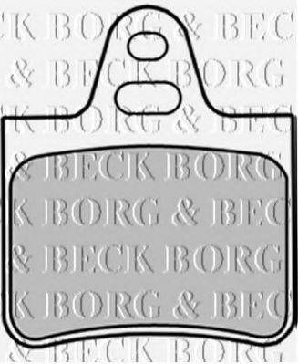 Комплект гальмівних колодок, дискове гальмо BORG & BECK BBP1257