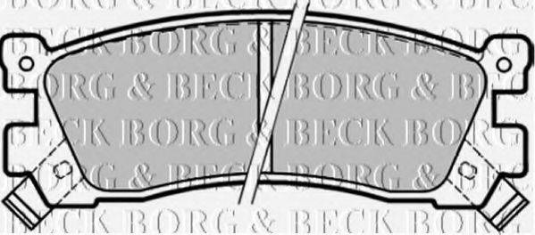 BORG & BECK BBP1328 Комплект гальмівних колодок, дискове гальмо