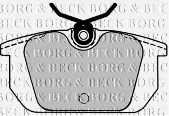 Комплект тормозных колодок, дисковый тормоз BORG & BECK BBP1534
