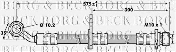 Тормозной шланг BORG & BECK BBH7016