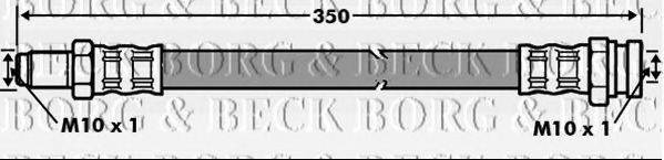 BORG & BECK BBH7072 Тормозной шланг