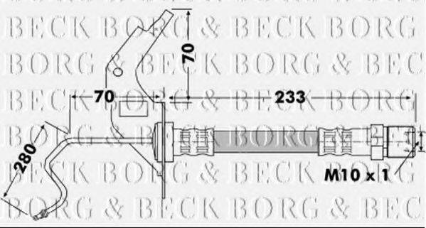 Гальмівний шланг BORG & BECK BBH7119