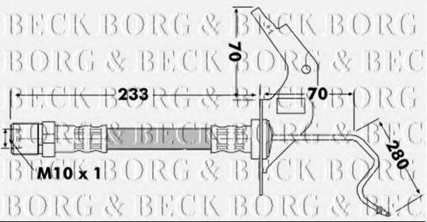 Гальмівний шланг BORG & BECK BBH7120