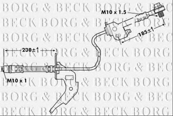 BORG & BECK BBH7121 Тормозной шланг