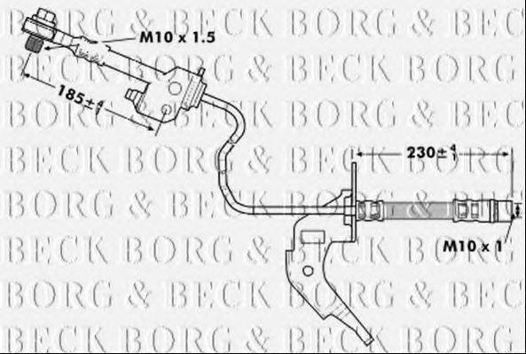Гальмівний шланг BORG & BECK BBH7122