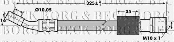 Тормозной шланг BORG & BECK BBH7129