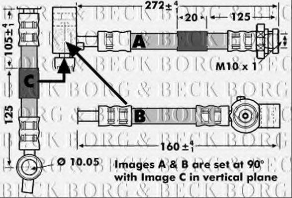 Гальмівний шланг BORG & BECK BBH7149