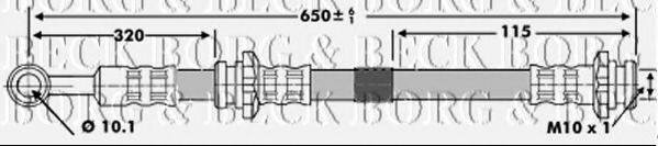 Гальмівний шланг BORG & BECK BBH7150