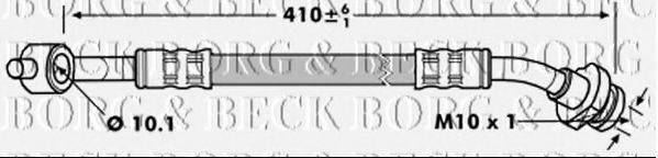Гальмівний шланг BORG & BECK BBH7156