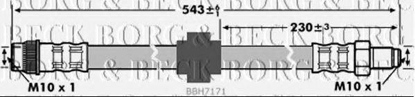 Гальмівний шланг BORG & BECK BBH7171