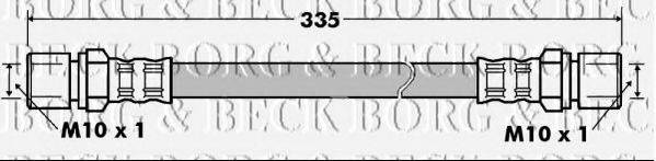 Гальмівний шланг BORG & BECK BBH7199