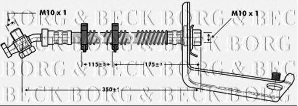 BORG & BECK BBH6805 Тормозной шланг