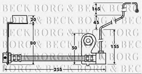 Гальмівний шланг BORG & BECK BBH7414