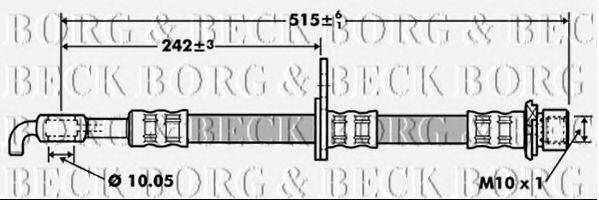 Тормозной шланг BORG & BECK BBH7417