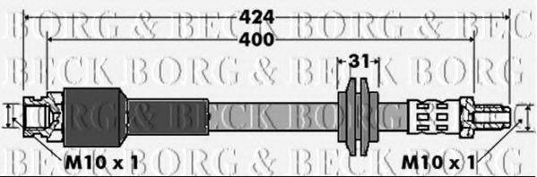 BORG & BECK BBH7426 Тормозной шланг