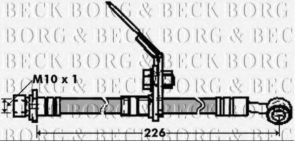Гальмівний шланг BORG & BECK BBH7436