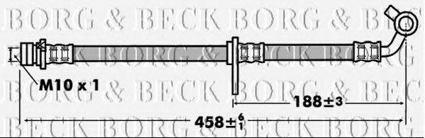 BORG & BECK BBH7443 Гальмівний шланг