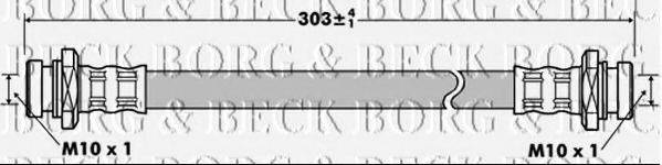Тормозной шланг BORG & BECK BBH7524