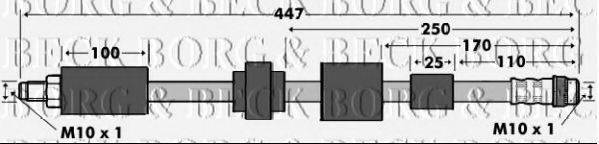 BORG & BECK BBH7530 Тормозной шланг
