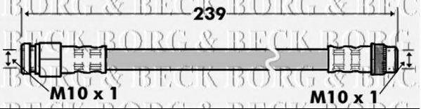 BORG & BECK BBH7531 Тормозной шланг
