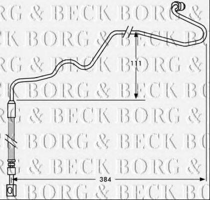 Тормозной шланг BORG & BECK BBH7534