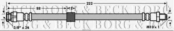 Тормозной шланг BORG & BECK BBH7556