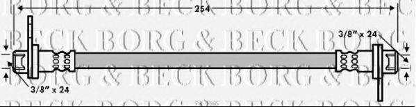 BORG & BECK BBH7565 Гальмівний шланг