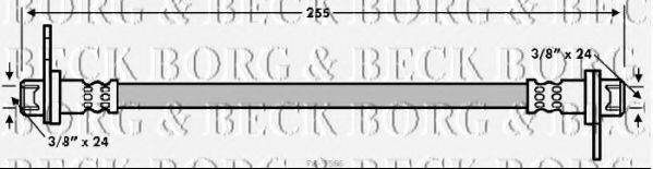 BORG & BECK BBH7566 Гальмівний шланг
