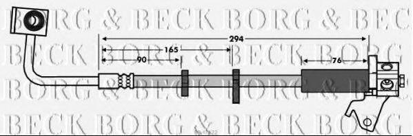 Гальмівний шланг BORG & BECK BBH7622