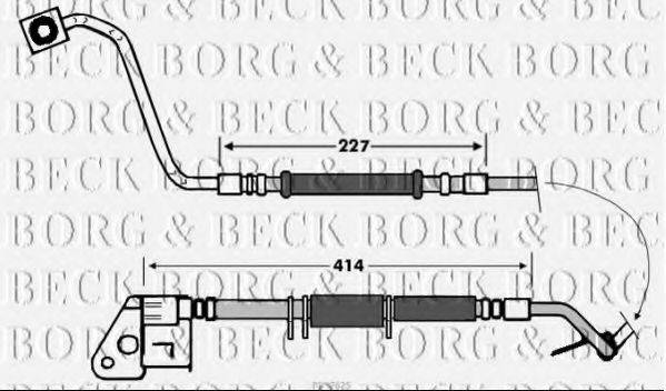 BORG & BECK BBH7625 Тормозной шланг