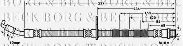 Тормозной шланг BORG & BECK BBH7634