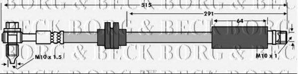BORG & BECK BBH7737 Тормозной шланг