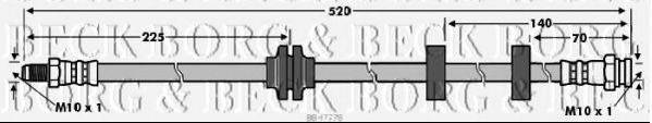 Тормозной шланг BORG & BECK BBH7778