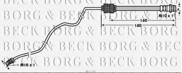 BORG & BECK BBH7785 Тормозной шланг