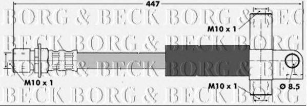 BORG & BECK BBH6167 Гальмівний шланг