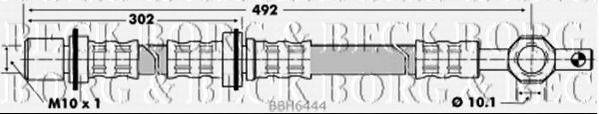 Тормозной шланг BORG & BECK BBH6444