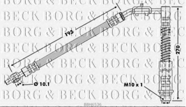 Гальмівний шланг BORG & BECK BBH6536